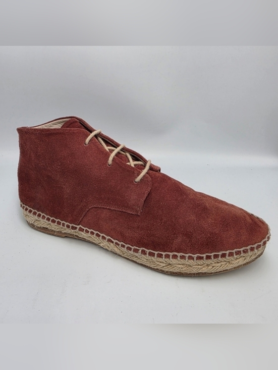 Freda Salvador Shoes - Freda Salvador Women's Rust Suede Harper Lace Up Espadrille Boottie, Size 7